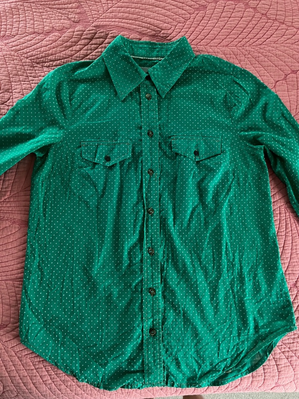 Maeve Long Sleeve Button Shirt - Size 0